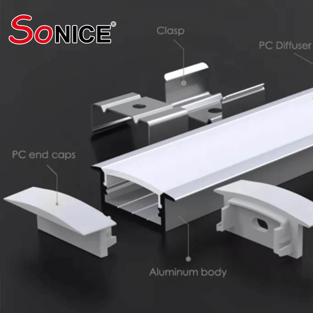 P1707 Recessed LED Aluminum Profile Cabinet Linear Light