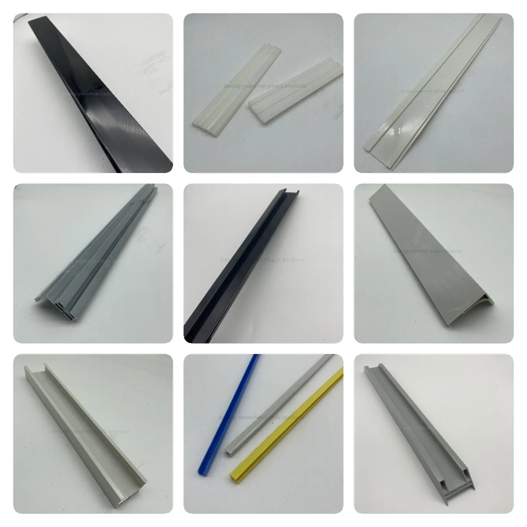 Factory Price Customized Rigid Plastic Extrusion L Shaped Plastic Extruded Profile