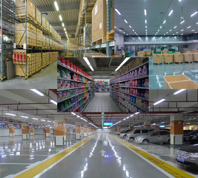 Moisture Proof Warehouse Luminaire IP65 LED High Bay Lighting Fixture Linear LED Triproof Light