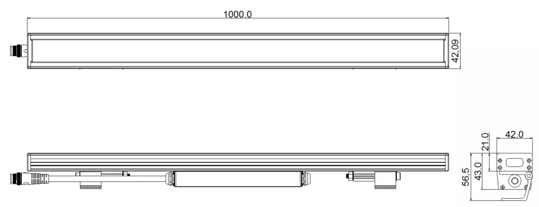 UV Wall Washer Light Fixtures Adjustable Angle 18W/24W/54W for Indoor Lighting